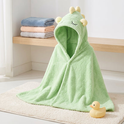 Baby & Kids Hooded Bathrobe – Soft Absorbent Towel Robe