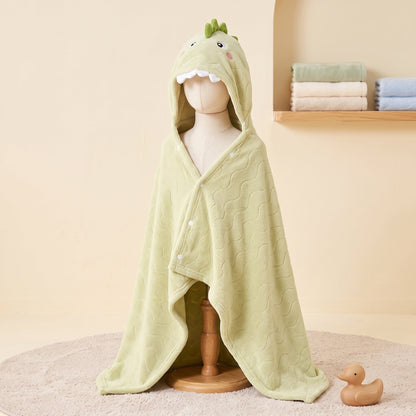 Baby & Kids Hooded Bathrobe – Soft Absorbent Towel Robe
