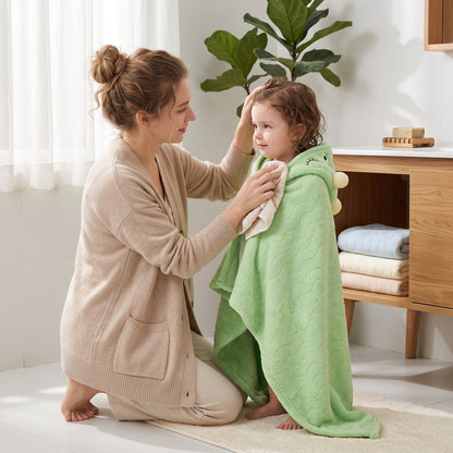Baby & Kids Hooded Bathrobe – Soft Absorbent Towel Robe