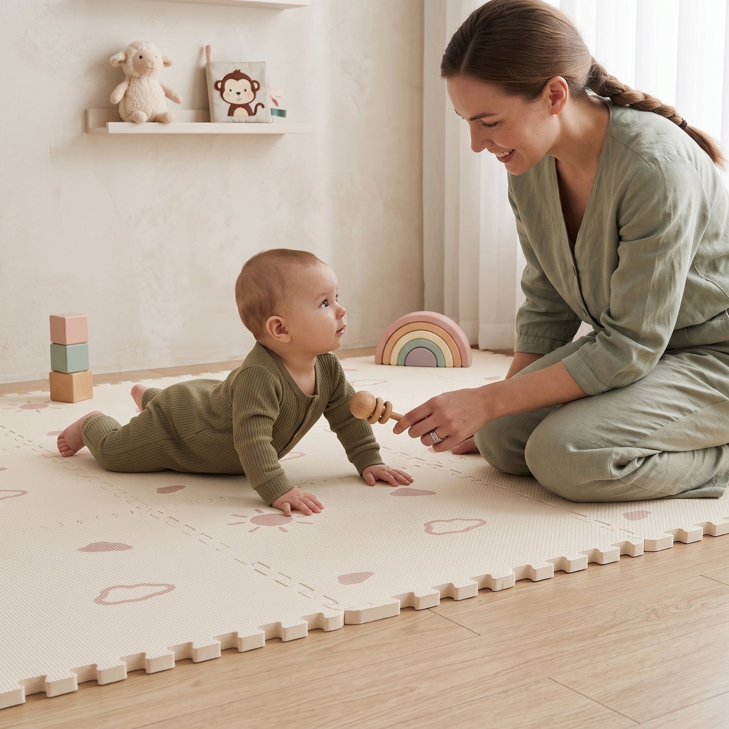 Interlocking Foam Baby Play Mat – Puzzle Floor Tiles
