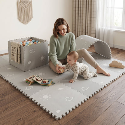 Interlocking Foam Baby Play Mat – Puzzle Floor Tiles