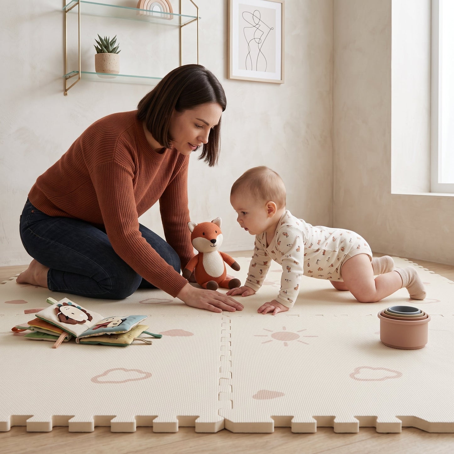 Interlocking Foam Baby Play Mat – Puzzle Floor Tiles
