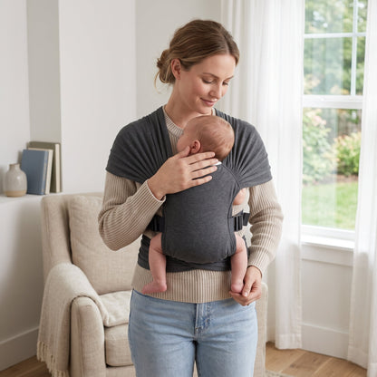 Adjustable Baby Wrap Carrier Sling – Soft Hands-Free Carry