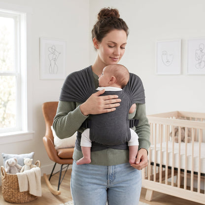 Adjustable Baby Wrap Carrier Sling – Soft Hands-Free Carry