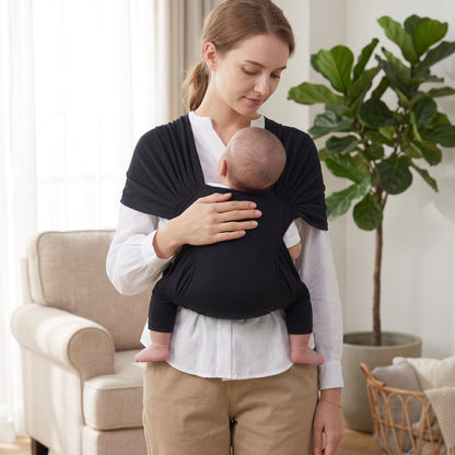 Adjustable Baby Wrap Carrier Sling – Soft Hands-Free Carry