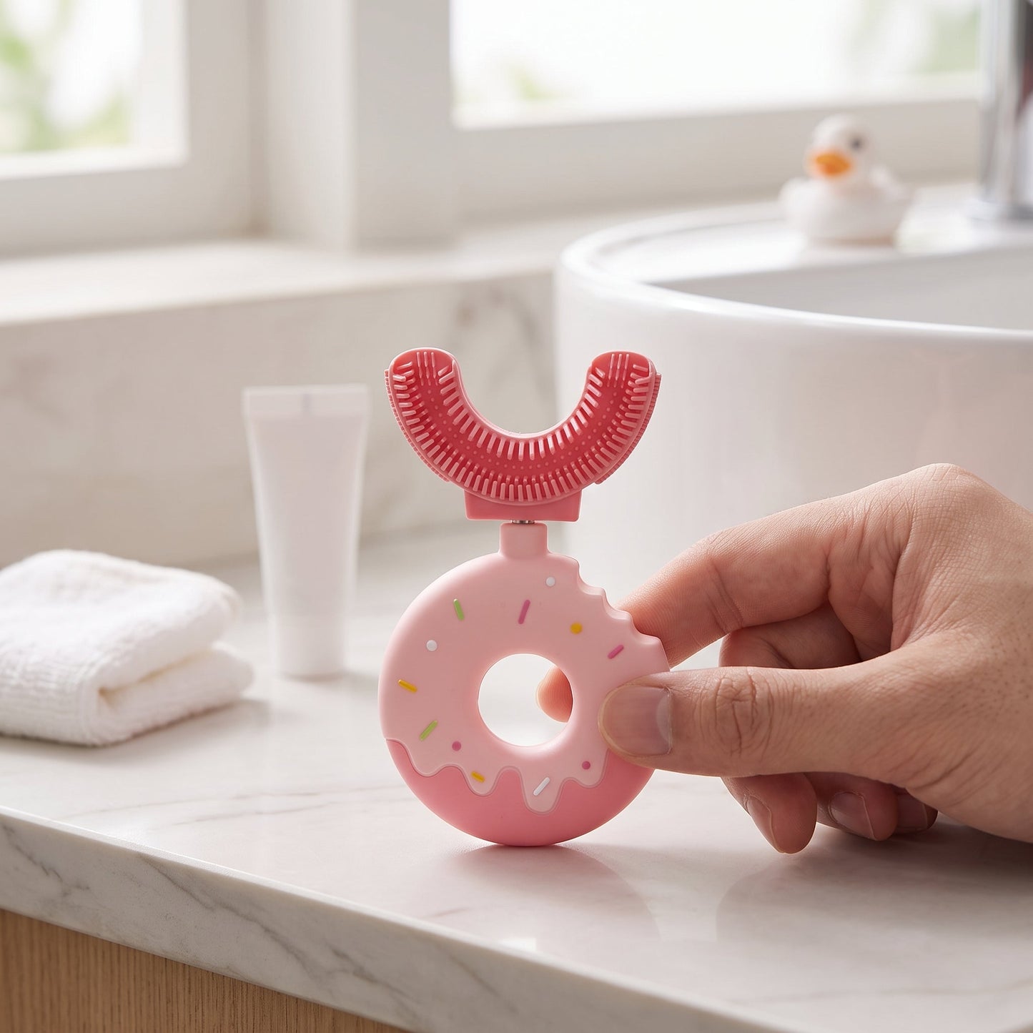 360° Silicone U-Shape Toothbrush for Toddlers