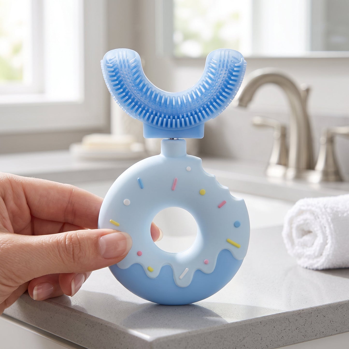 360° Silicone U-Shape Toothbrush for Toddlers