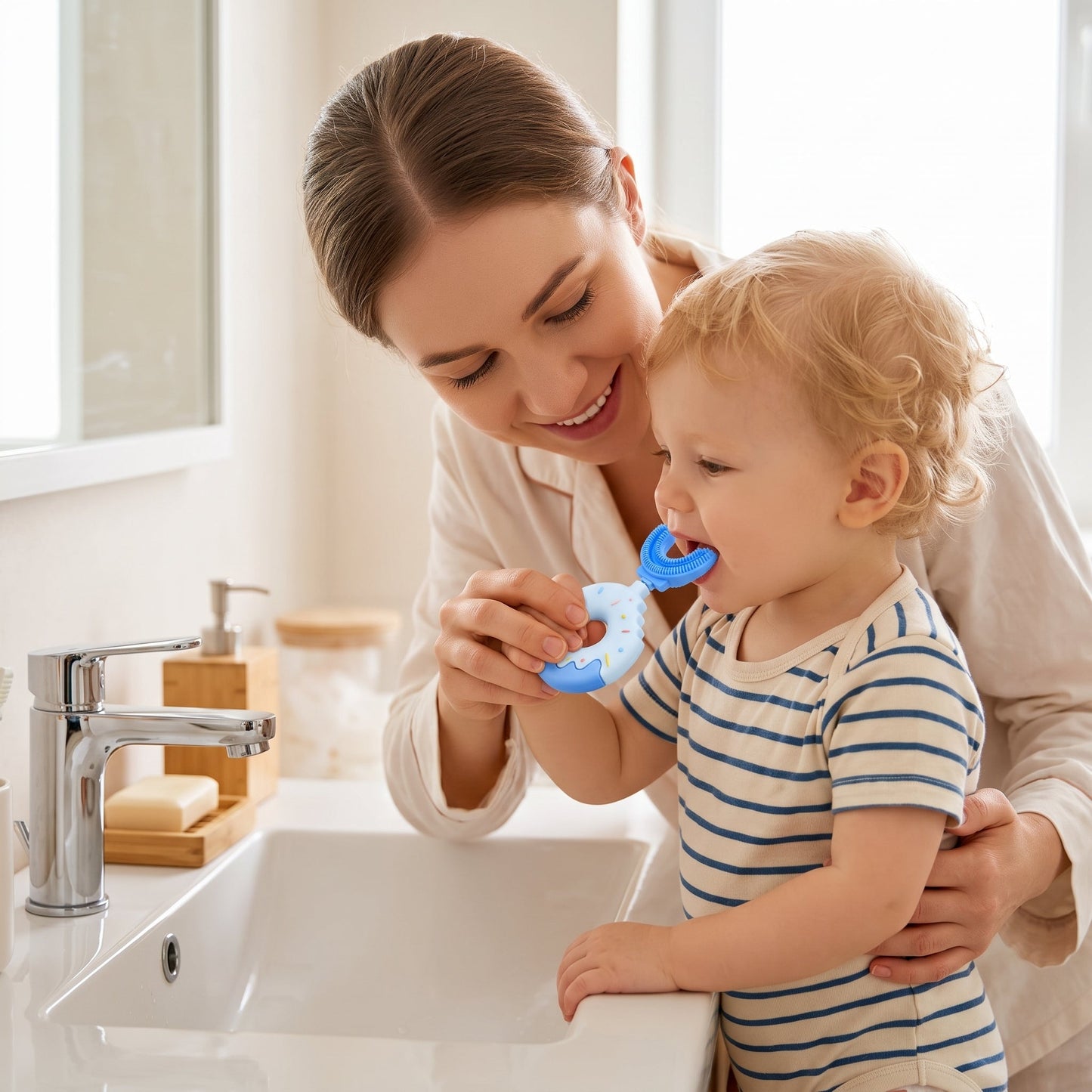 360° Silicone U-Shape Toothbrush for Toddlers