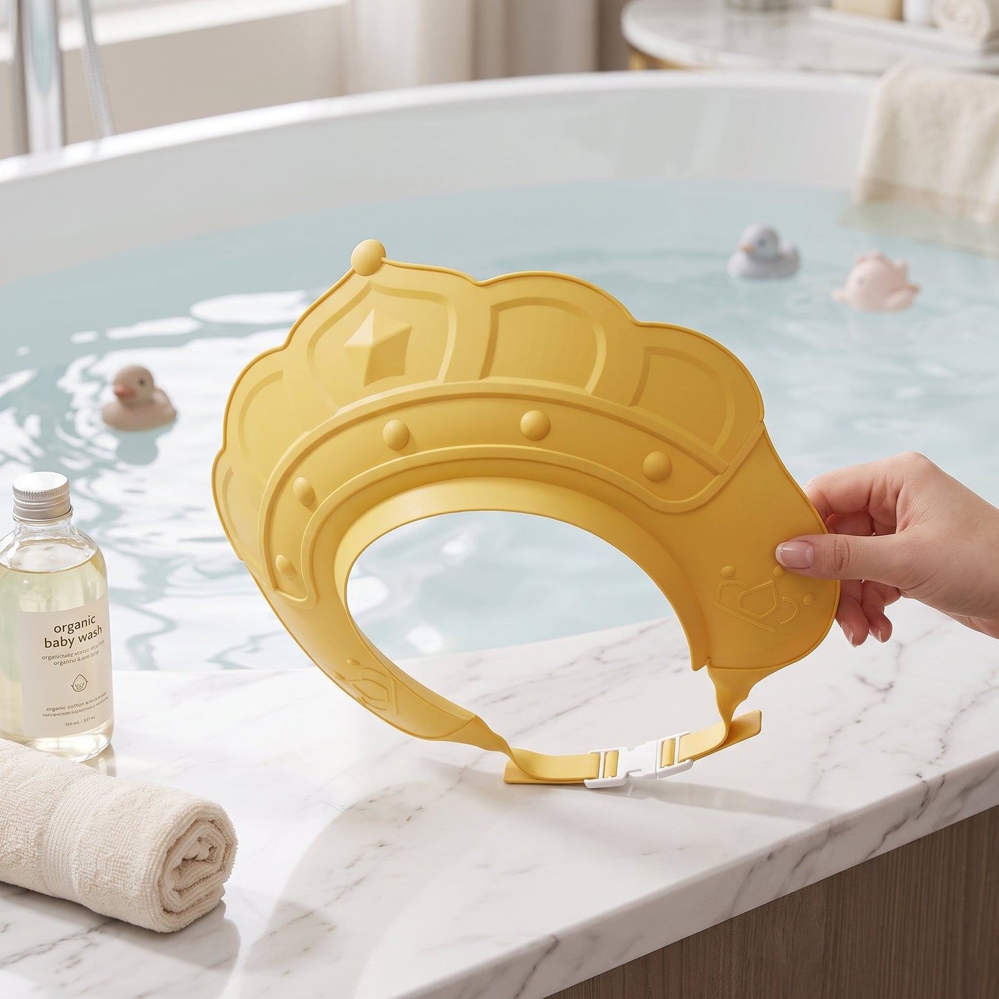 Shower Shampoo Visor Cap for Baby – Bath Eye Protection