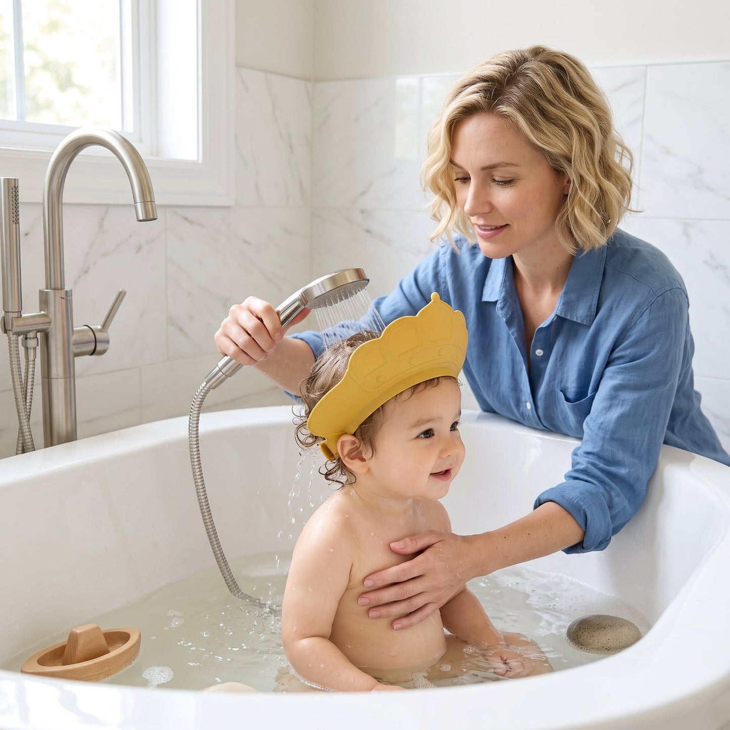 Shower Shampoo Visor Cap for Baby – Bath Eye Protection