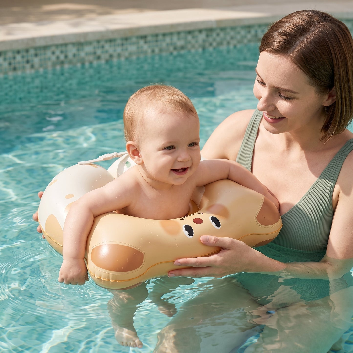 Inflatable Underarm Swim Ring Float for Baby