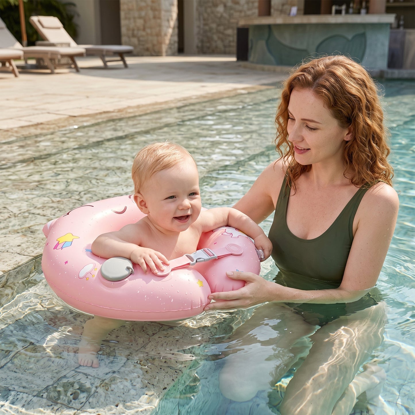 Inflatable Underarm Swim Ring Float for Baby