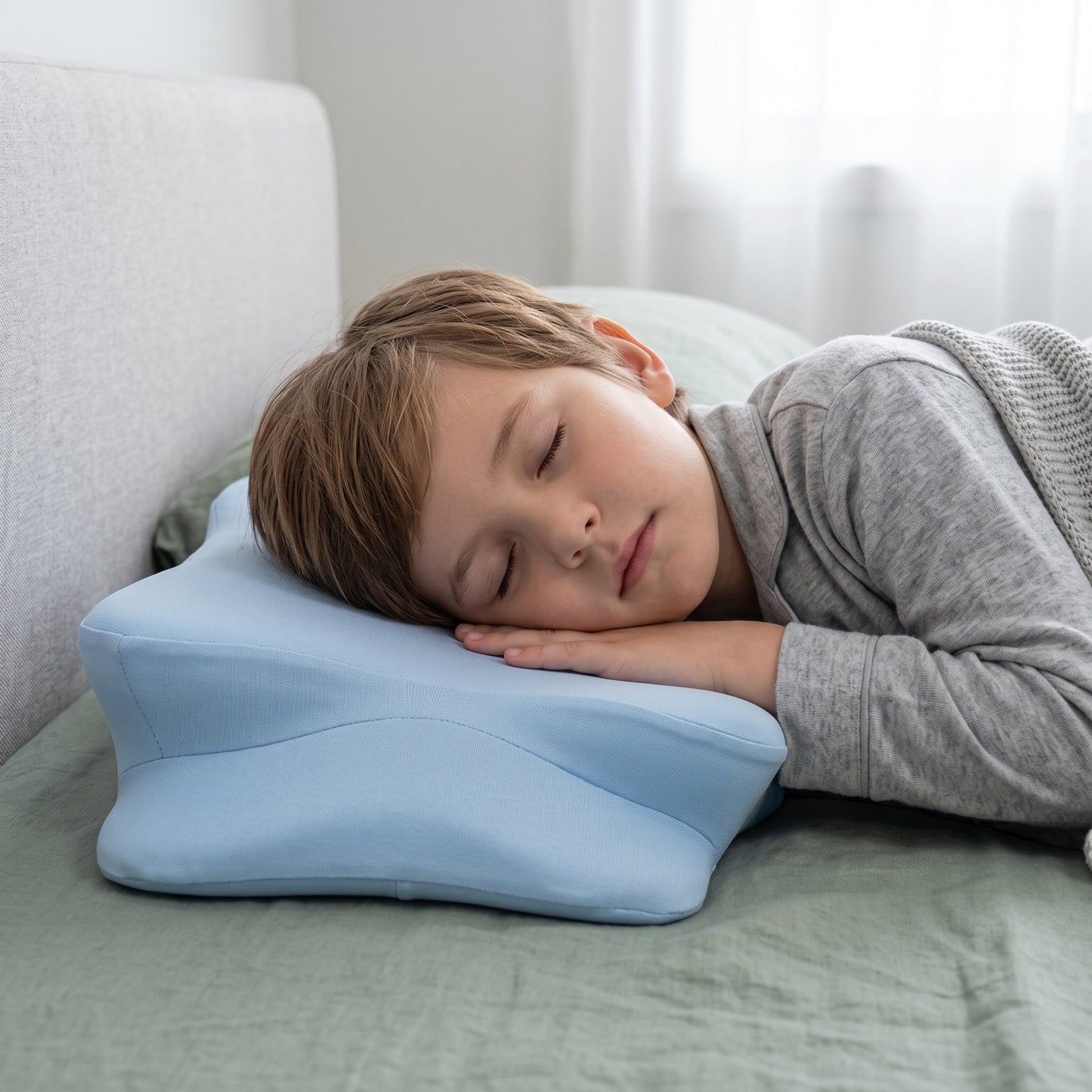 Cooling Memory Foam Pillow for Kids – Breathable Sleep Support