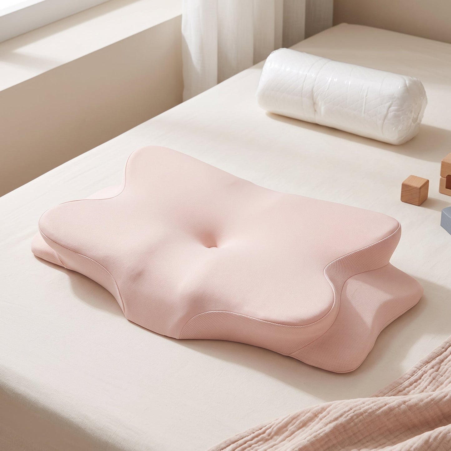 Cooling Memory Foam Pillow for Kids – Breathable Sleep Support