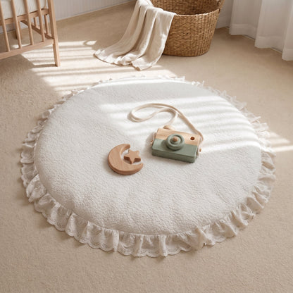 Round Padded Baby Play Mat – Crawling Activity Mat