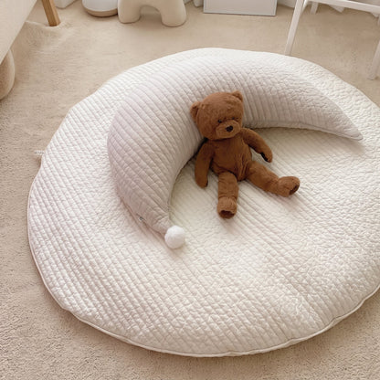 Round Padded Baby Play Mat – Crawling Activity Mat