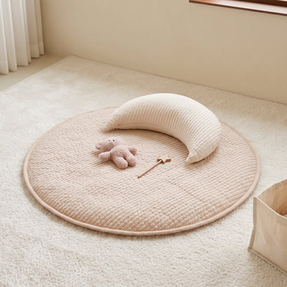 Round Padded Baby Play Mat – Crawling Activity Mat