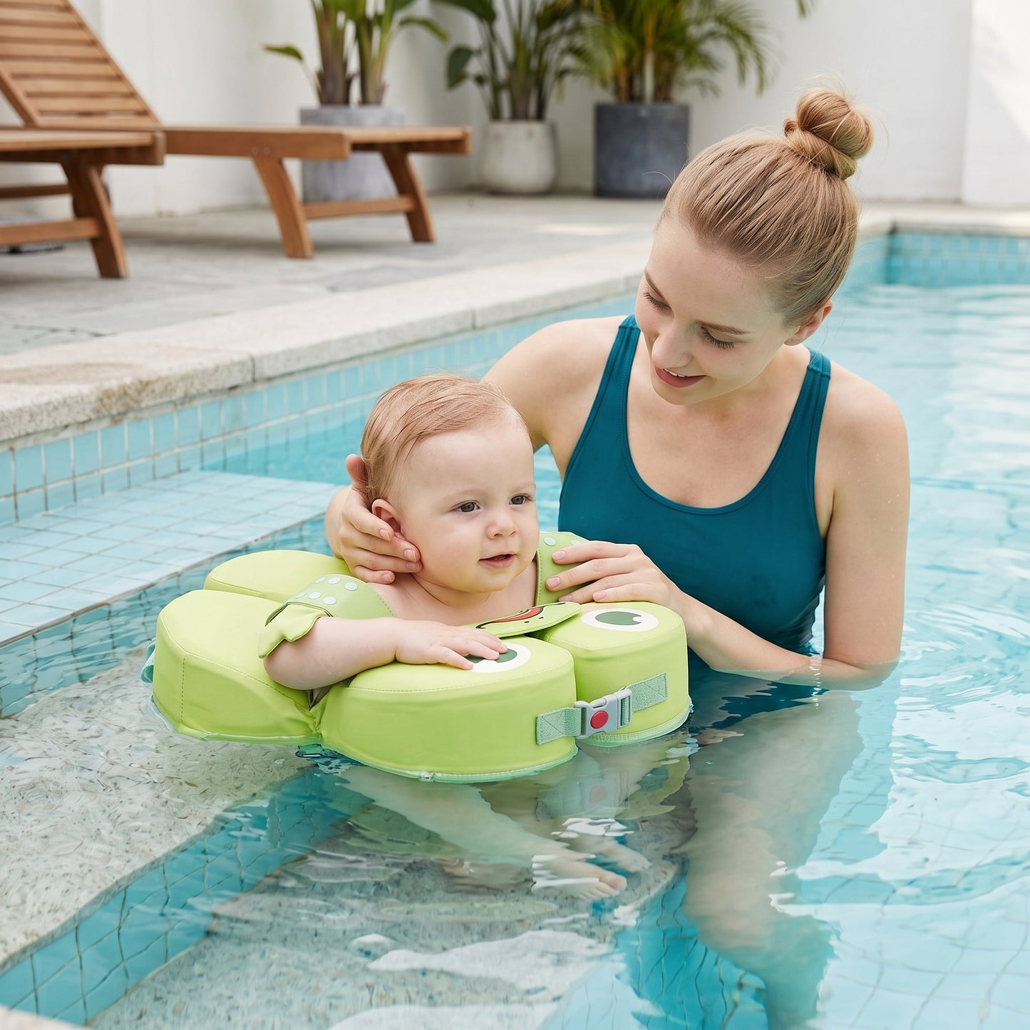 Inflatable Baby Swim Float Seat – Pool Ring with Seat
