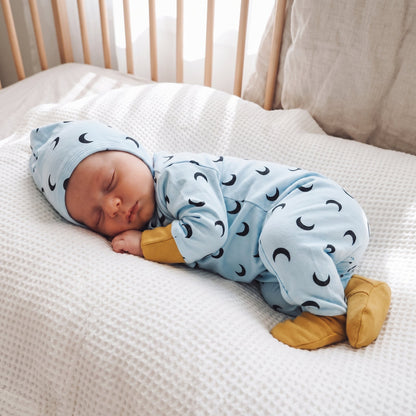 Cotton Baby Footed Romper – Long Sleeve Bodysuit