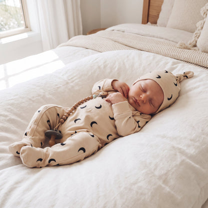 Cotton Baby Footed Romper – Long Sleeve Bodysuit