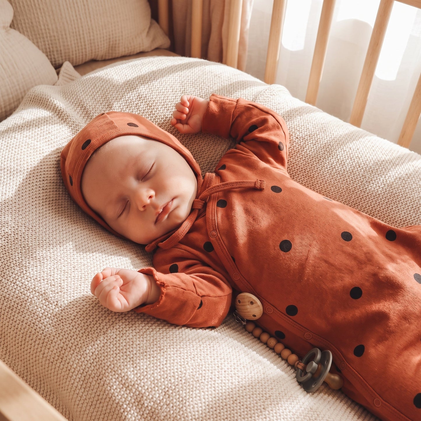Cotton Baby Footed Romper – Long Sleeve Bodysuit