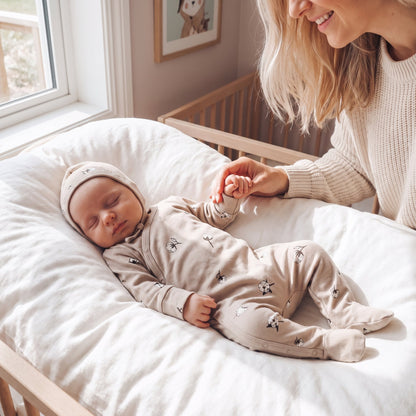 Cotton Baby Footed Romper – Long Sleeve Bodysuit