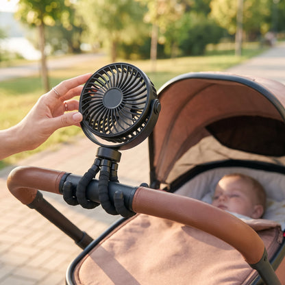 Octopus Clip-On Portable Stroller Fan for Baby