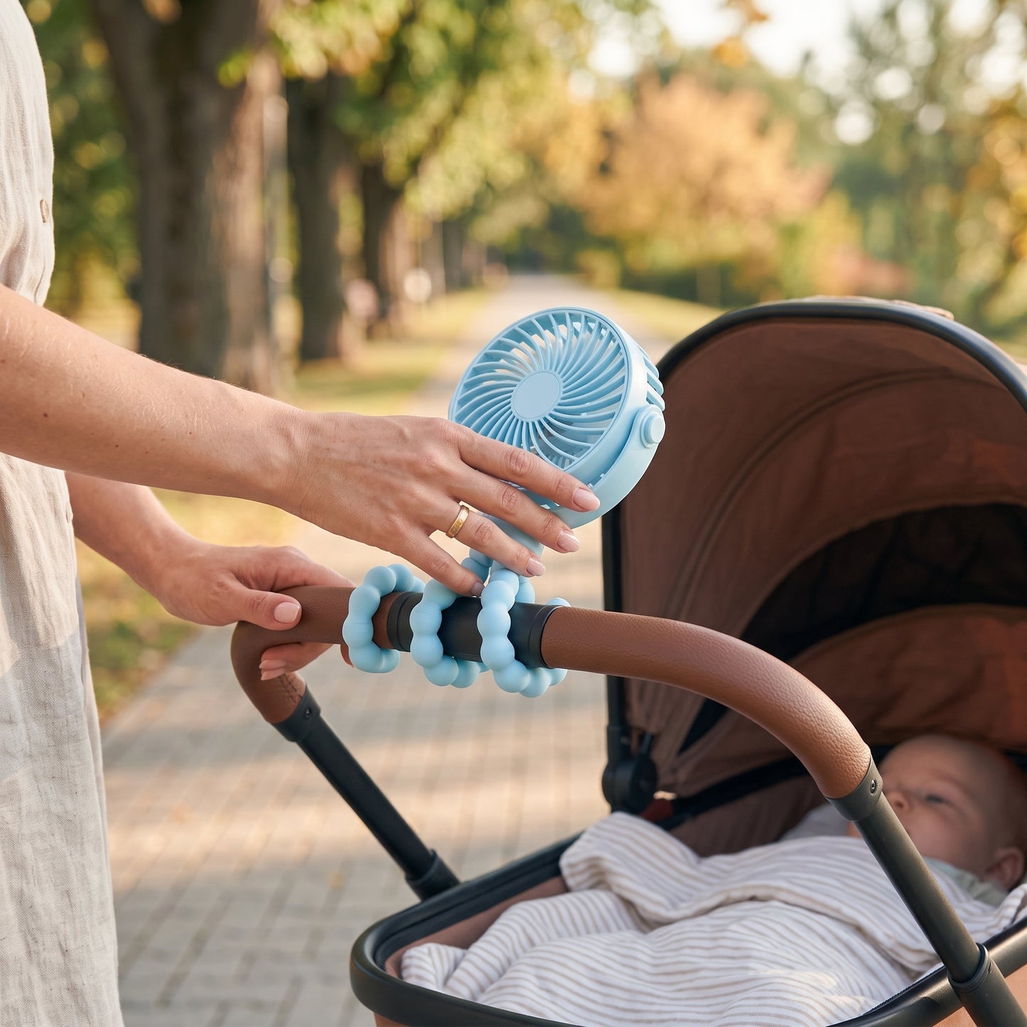 Octopus Clip-On Portable Stroller Fan for Baby
