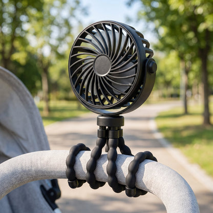 Octopus Clip-On Portable Stroller Fan for Baby