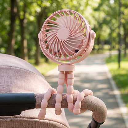 Octopus Clip-On Portable Stroller Fan for Baby