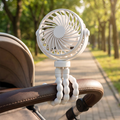Octopus Clip-On Portable Stroller Fan for Baby