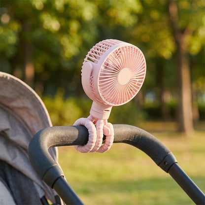 Octopus Clip-On Portable Stroller Fan for Baby