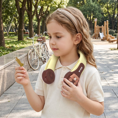 Wearable Neck Fan for Kids – Portable Rechargeable Cooling Fan