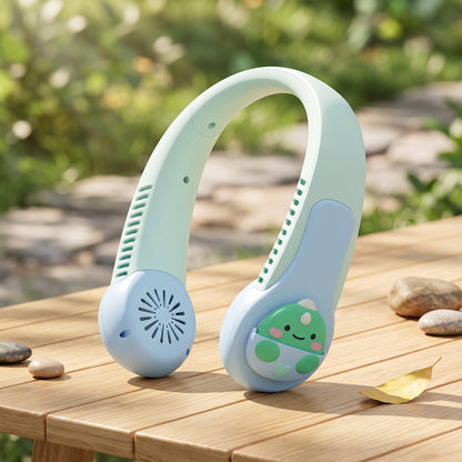 Wearable Neck Fan for Kids – Portable Rechargeable Cooling Fan