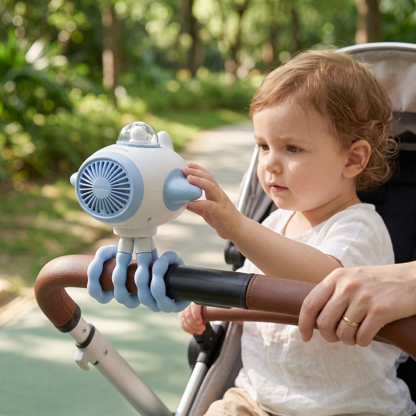 Musical Oscillating Clip-On Stroller Fan – Baby Cooling