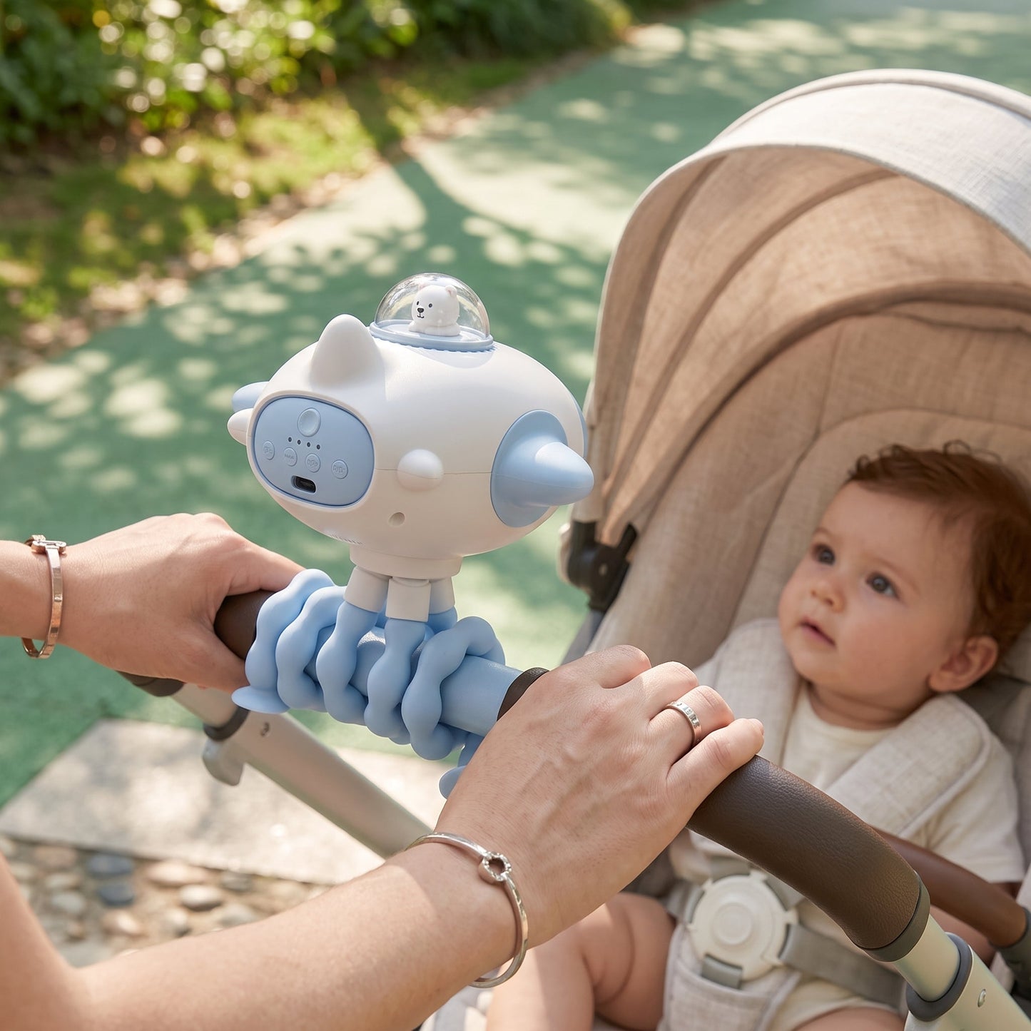 Musical Oscillating Clip-On Stroller Fan – Baby Cooling