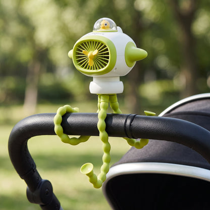 Musical Oscillating Clip-On Stroller Fan – Baby Cooling