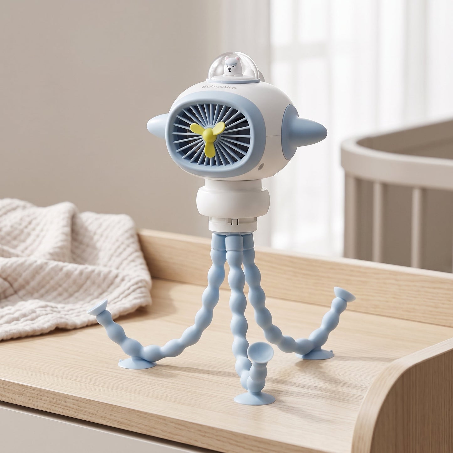 Musical Oscillating Clip-On Stroller Fan – Baby Cooling