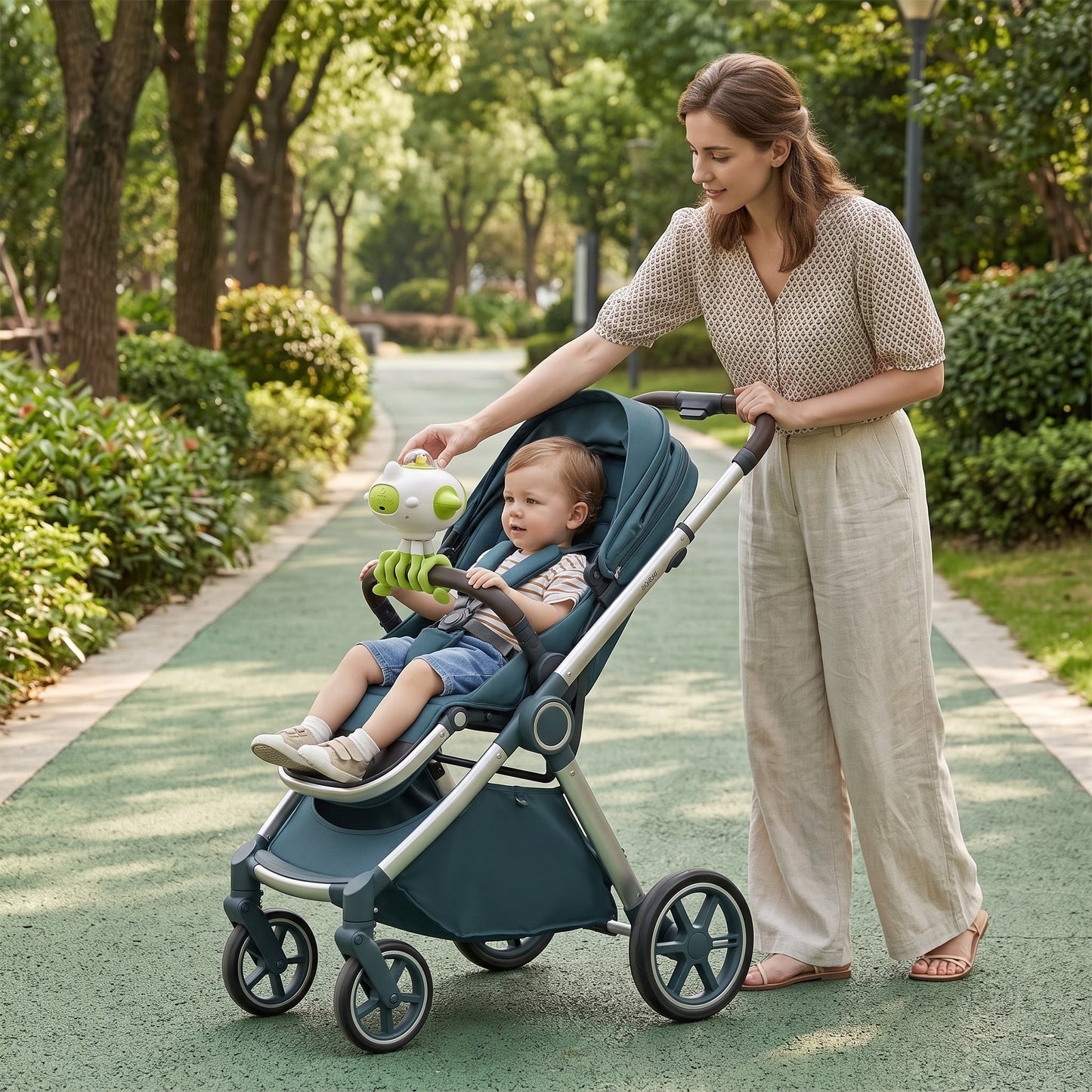 Musical Oscillating Clip-On Stroller Fan – Baby Cooling