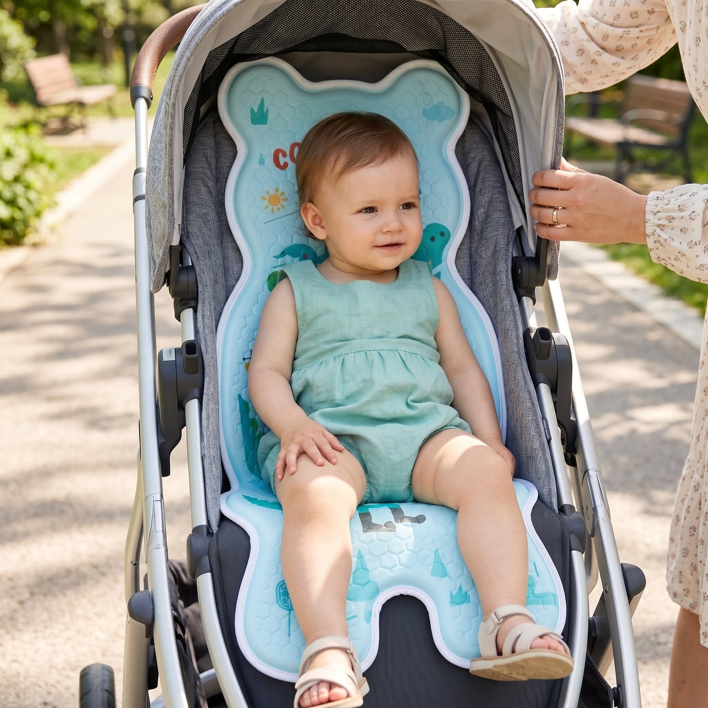 Cooling Breathable Baby Stroller Seat Liner Pad