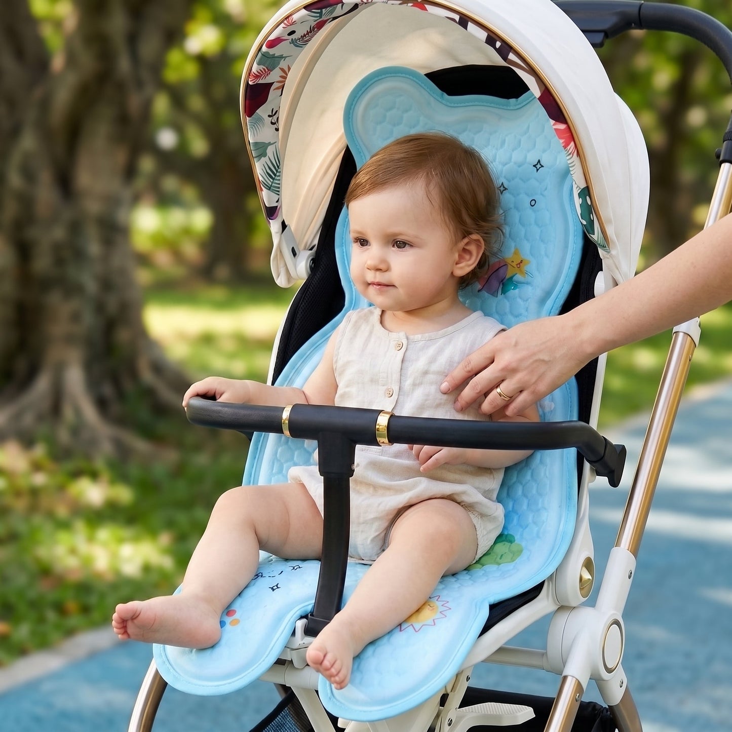Cooling Breathable Baby Stroller Seat Liner Pad