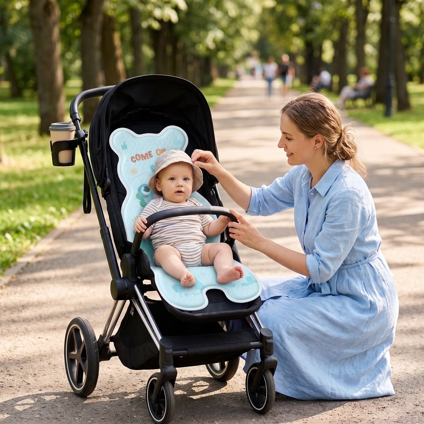 Cooling Breathable Baby Stroller Seat Liner Pad