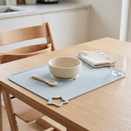 Silicone Baby Placemat – Non-Slip Suction Plate, Star Design