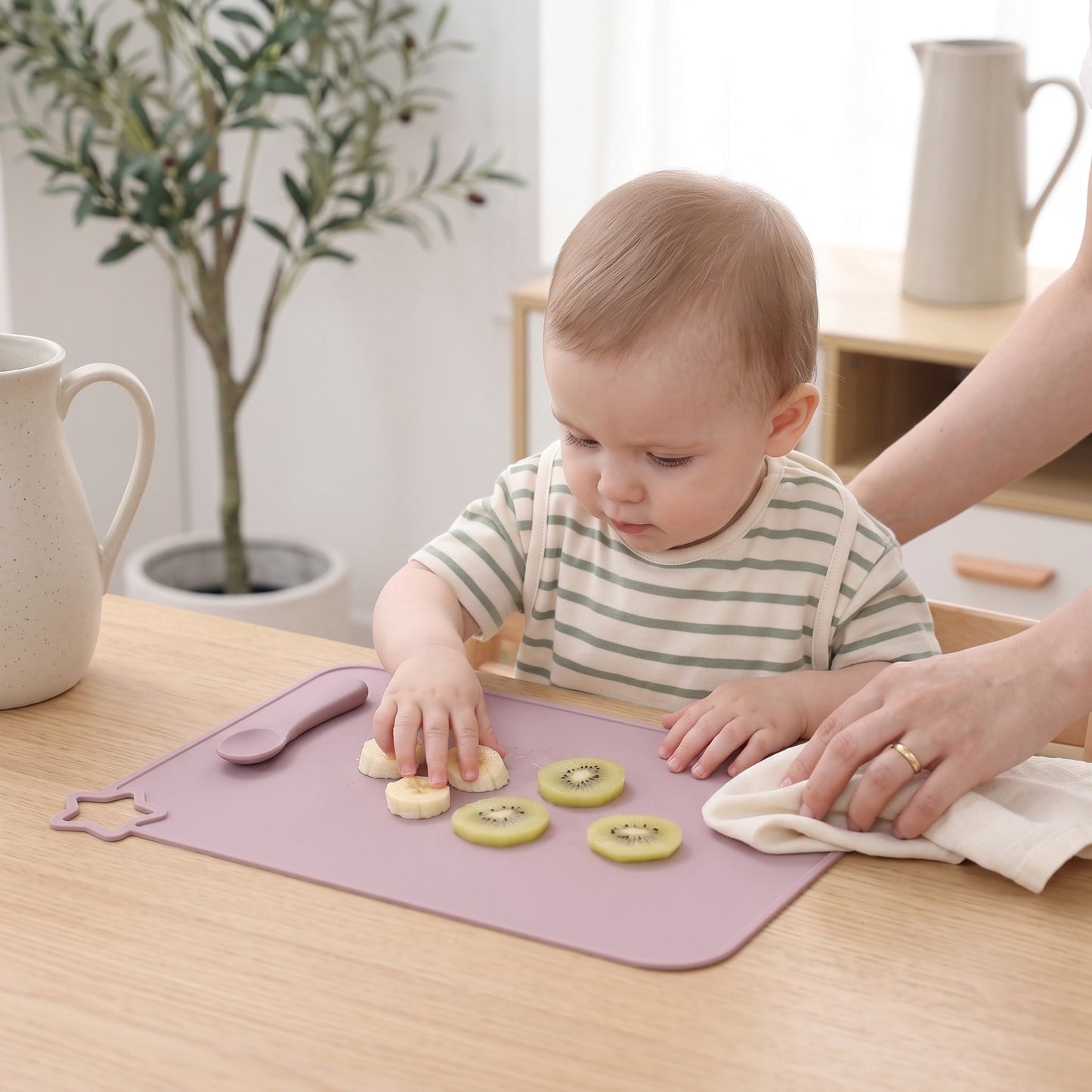 Silicone Baby Placemat – Non-Slip Suction Plate, Star Design