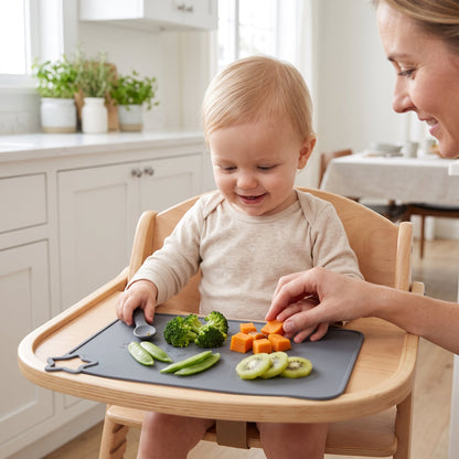 Silicone Baby Placemat – Non-Slip Suction Plate, Star Design