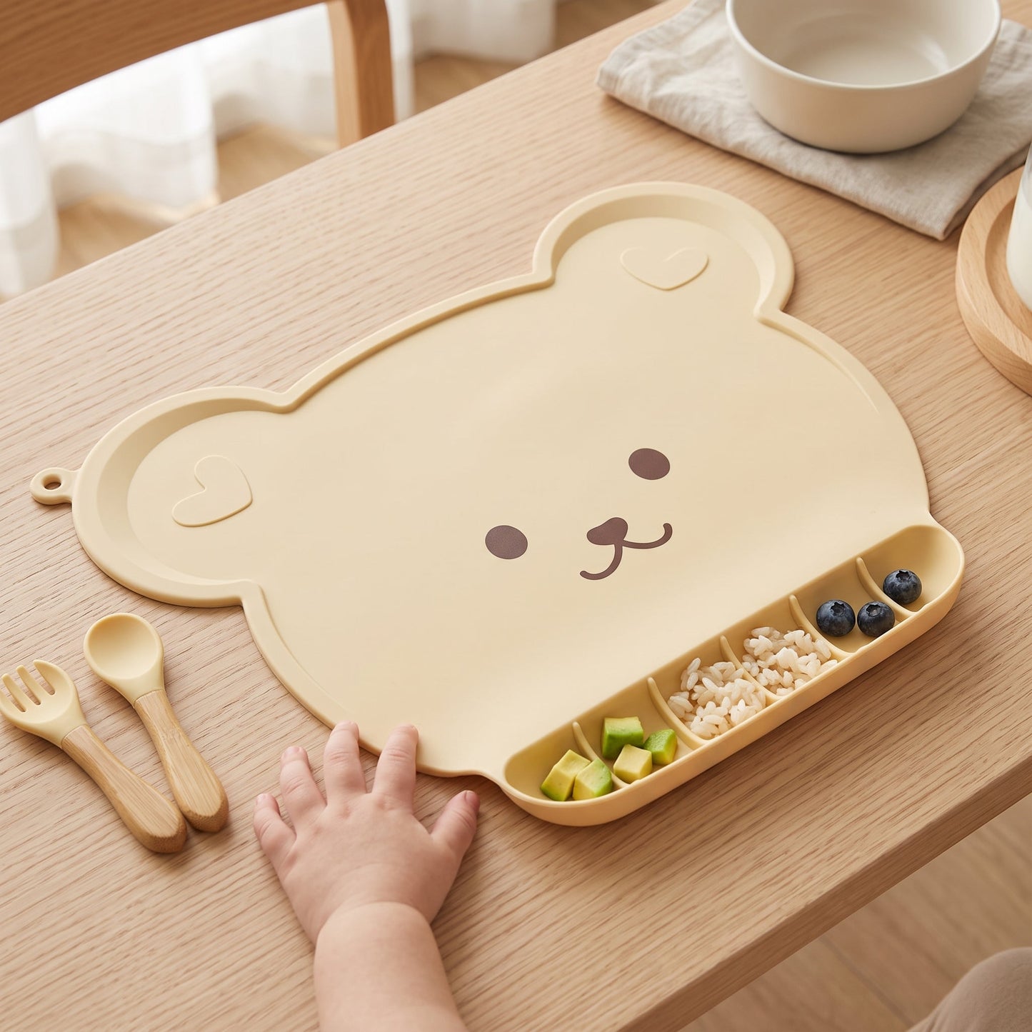 Silicone Baby Placemat – Non-Slip Suction Plate, Nordic Design
