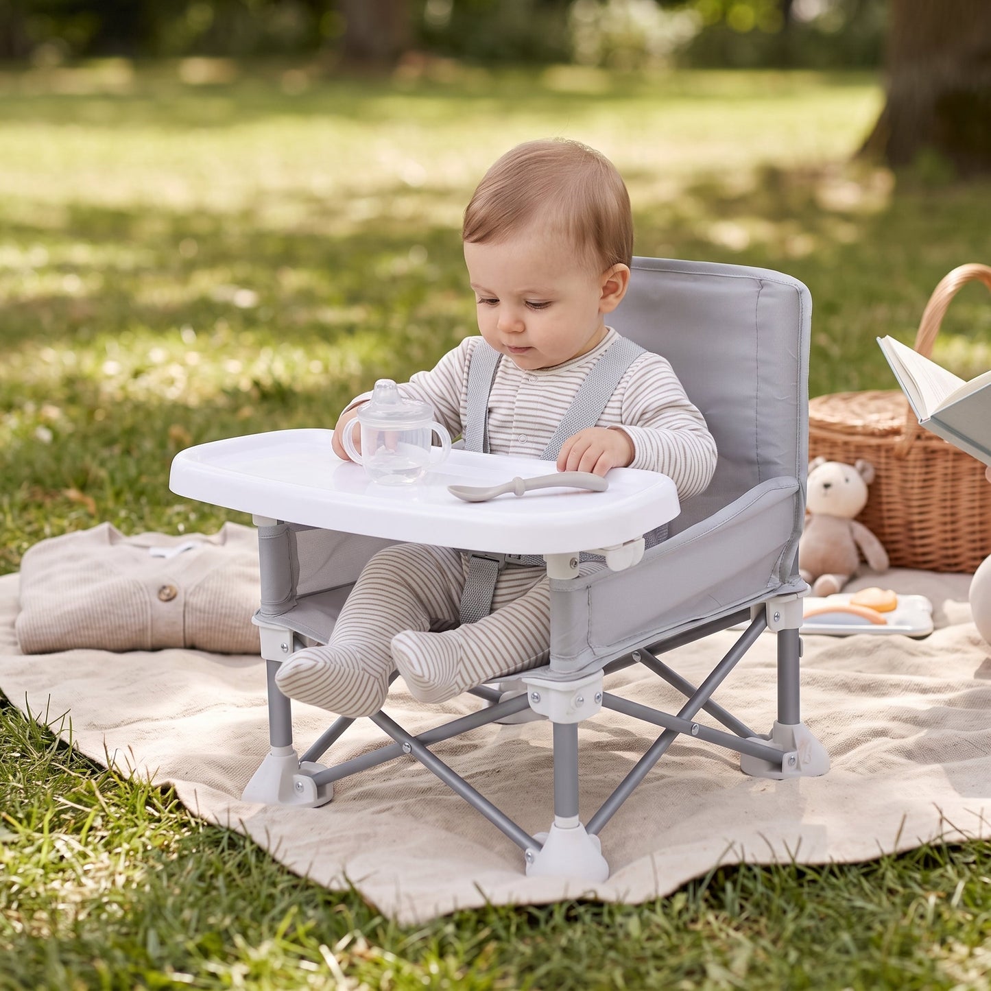 Foldable Outdoor Baby Chair – Portable Camping & Picnic Seat