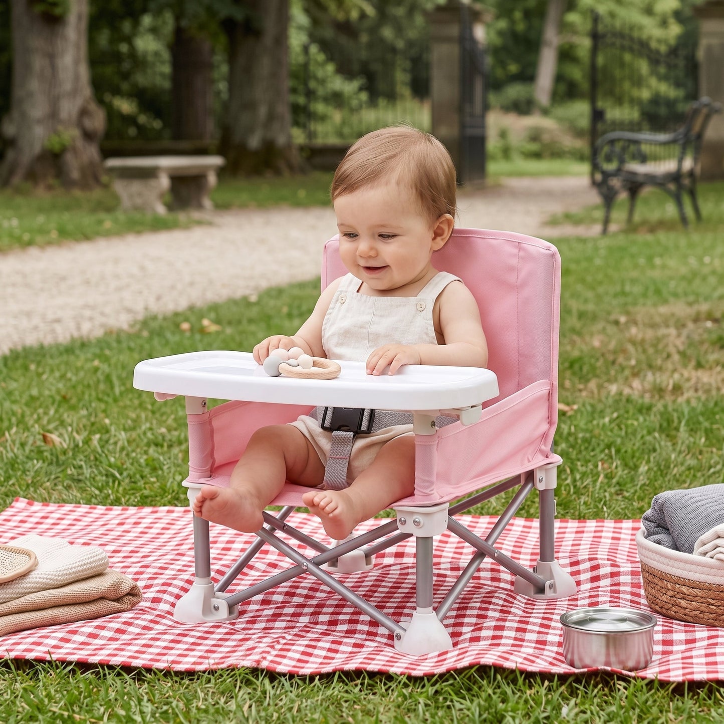 Foldable Outdoor Baby Chair – Portable Camping & Picnic Seat