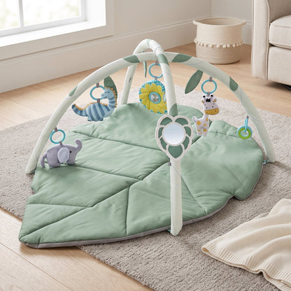 Baby Play Gym with Hanging Toys – Leaf Activity Center