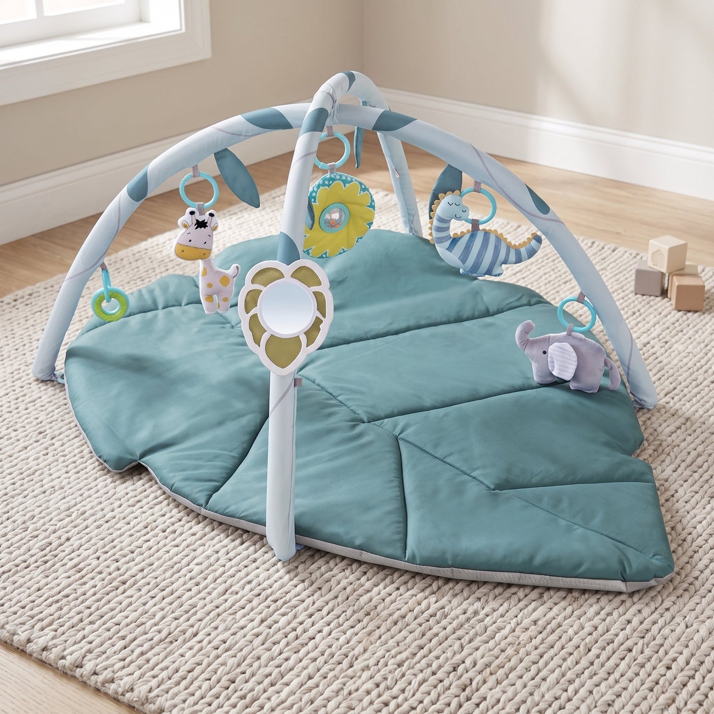 Baby Play Gym with Hanging Toys – Leaf Activity Center
